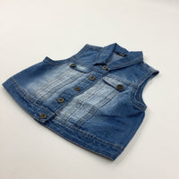 Blue Denim Gilet - Girls 9-10 Years