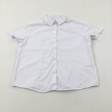 White Short Sleeve School Shirt - Girls 6-7 Years