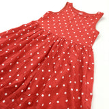 Spotty Red & White Jersey Sun Dress - Girls 8-9 Years