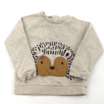 Hedgehog Cream Sweatshirt - Boys 9-12 Months