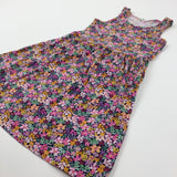 Flowers Cotton Sleeveless Dress - Girls 9-10 Years