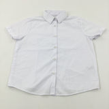 White Short Sleeve School Shirt - Girls 6-7 Years