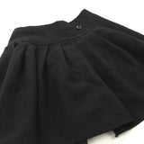 Black Polyester Side Zip Skirt - Girls 8-9 Years