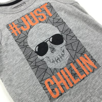 '#Just Chill' Grey Vest - Boys 3 Years