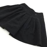 Black Polyester Side Zip Skirt - Girls 8-9 Years