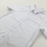 White Short Sleeve School Shirt - Boys 10-11 Years