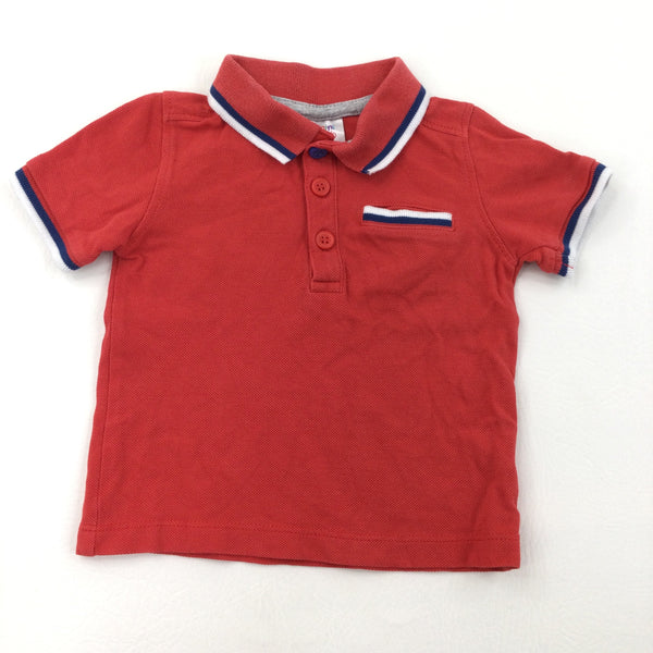 Red Short Sleeve Polo Shirt - Boys 9-12 Months