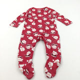 Father Christmas Red Babygrow - Boys/Girls 9-12 Months