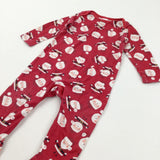 Father Christmas Red Babygrow - Boys/Girls 9-12 Months