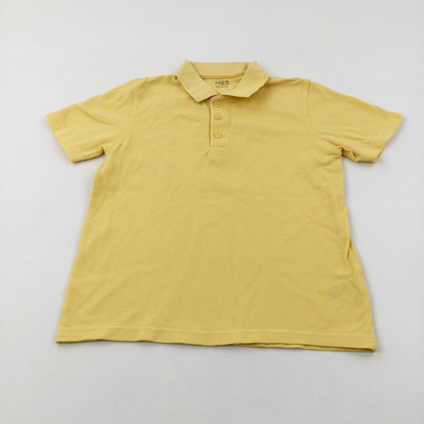 Yellow School Polo Shirt - Boys/Girls 8-9 Years