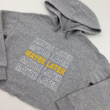 'Maybe Later' Grey Cropped Hoodie - Girls 10-11 Years