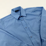 Blue Long Sleeve School Shirt - Boys 7-8 Years