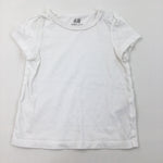 White T-Shirt - Girls 9-12 Months