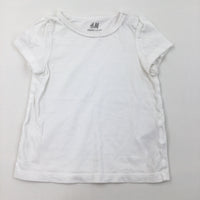 White T-Shirt - Girls 9-12 Months