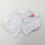 Flowers White Cardigan - Girls 6-9 Months