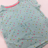 Spotty Mint T-Shirt - Girls 9-12 Months