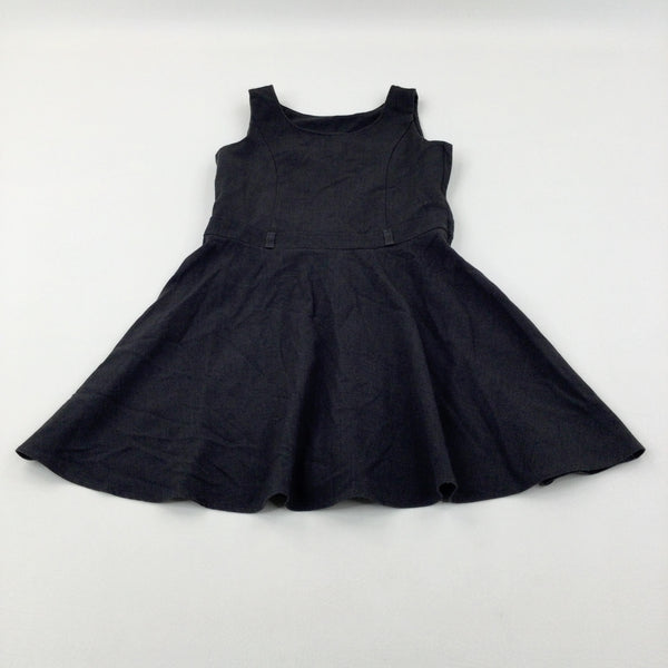 Charcoal Grey School Pinafore Dress - Girls 7-8 Years