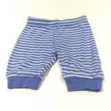 Blue Striped Lightweight Jersey Trousers - Boys Newborn - Up To 1 Month