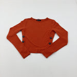 Orange Long Sleeve Top - Girls 10-11 Years