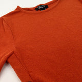 Orange Long Sleeve Top - Girls 10-11 Years