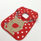 Rudolph Reindeer Red Christmas Bib - Boys/Girls One Size