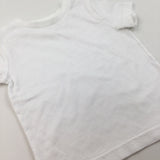 White T-Shirt - Boys 12-18 Months