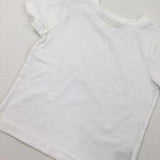 White T-Shirt - Boys 12-18 Months