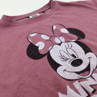 'Minnie Mouse' Pink Jumper - Girls 10-11 Years