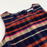 Tartan Navy Sleeveless Dress - Girls 10-11 Years