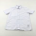 White Short Sleeve School Shirt - Boys 8-9 Years