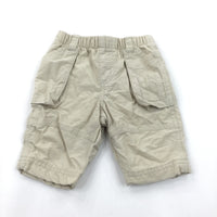 Beige Lined Lightweight Cotton Trousers - Boys Newborn