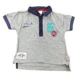 Grey Short Sleeve Polo Shirt - Boys 12-18 Months