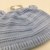 **NEW** Blue Knitted Hat with Ears - Boys 6-9 Months