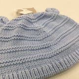 **NEW** Blue Knitted Hat with Ears - Boys 6-9 Months