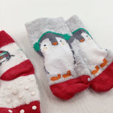 Two Pairs of Christmas Sockies - Boys/Girls One Size