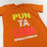 'Punta Cana' Orange T-Shirt - Girls 5-6 Years