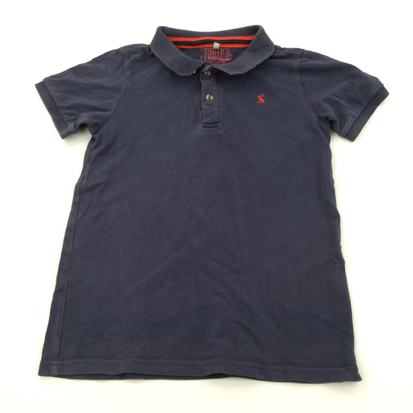 Hare Motif Navy & Red Polo Shirt - Boys 11-12 Years