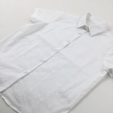 White Short Sleeve School Shirt - Girls 5-6 Years
