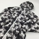 Black & White Clouds Lightweight Showerproof Jacket with Hood - Girls 11-12 Years