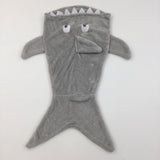 Grey Fleece Shark Wearable Blanket - Boys/Girls 6-12 Months