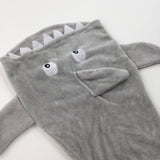Grey Fleece Shark Wearable Blanket - Boys/Girls 6-12 Months