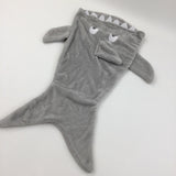 Grey Fleece Shark Wearable Blanket - Boys/Girls 6-12 Months