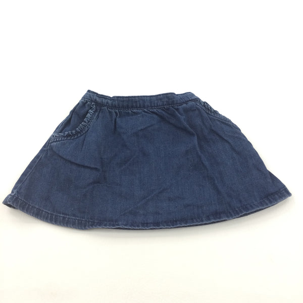 Dark Blue Denim Skirt - Girls 18-24 Months