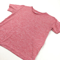 Dark Pink Mottled Sports T-Shirt - Girls 11-12 Years