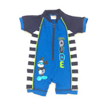 'Cool Dude' Mickey Mouse Blue,Navy and White Sun/Beach Suit - Boys 6-9 Months