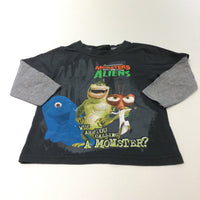 'Monsters vs Aliens Who Are You Calling A Monster?' Grey Long Sleeve Top - Boys 18-24 Months