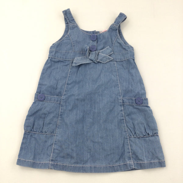 Denim Pinafore Dress - Girls 4-5 Years