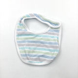 Pastel Stripes Jersey Bib - Boys One Size