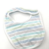 Pastel Stripes Jersey Bib - Boys One Size