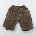 'Action' Brown Lined Corduroy Trousers - Boys Newborn